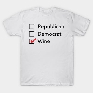 Republican Democrat Wine T-Shirt